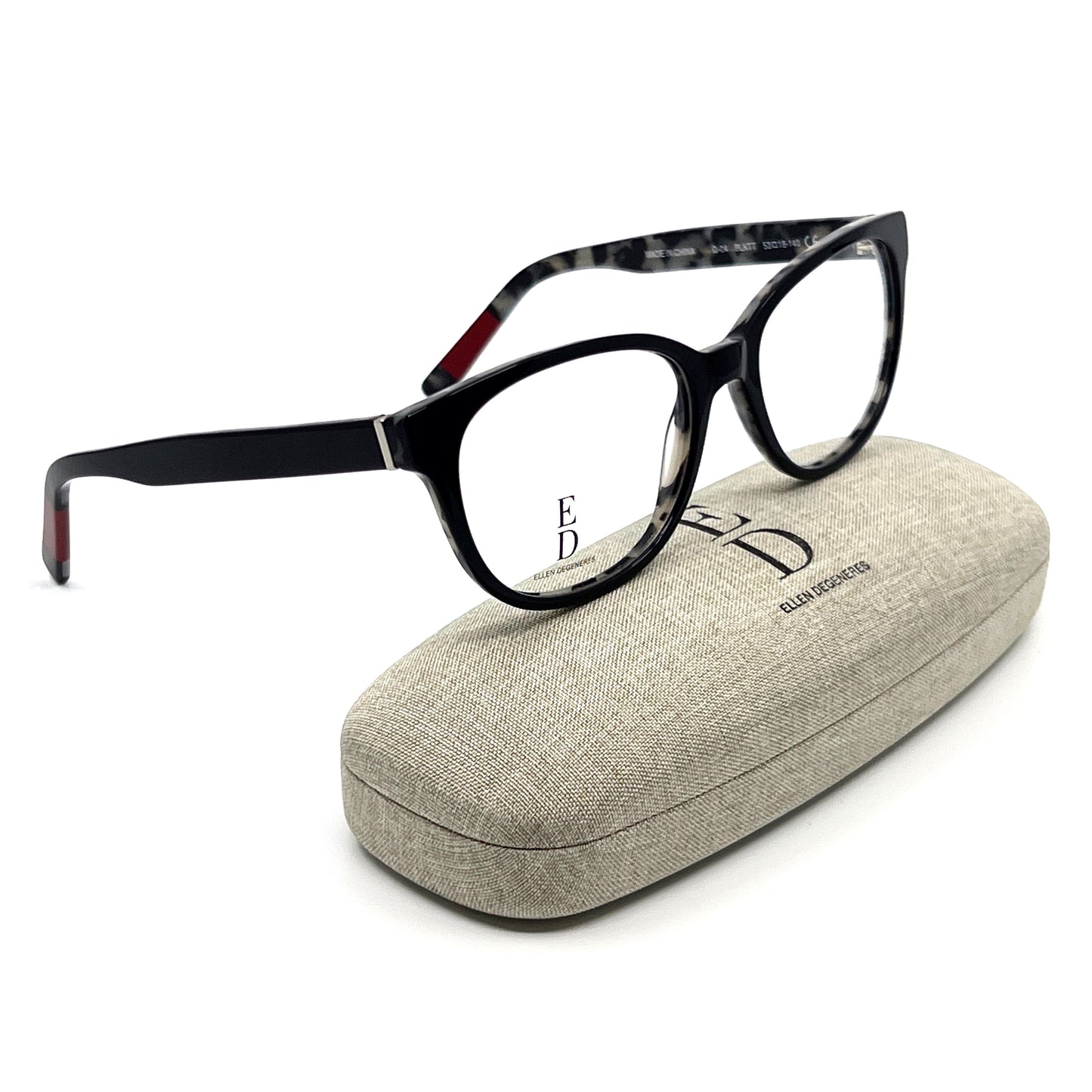 ELLEN DEGENERES Eyeglasses O-04 BLKTT